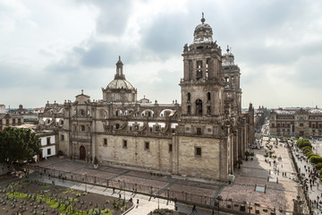 Fototapeta na wymiar Cathedral Metropolitana Mexico City, Mexico