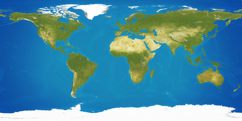 world map planet earth globe 3d-illustration