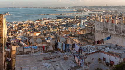 Panorama of Aligiers from old town casbah - obrazy, fototapety, plakaty