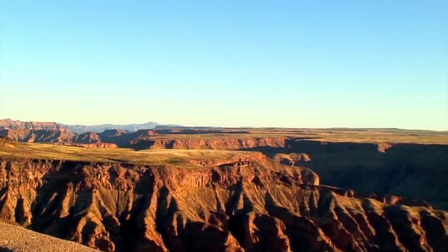 Zoom-Out, Pan, Fish River Canyon, Namibia