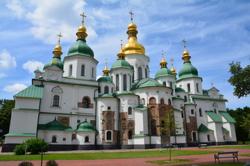 Cathédrale Sainte Sophie à Kiev - Ukraine - obrazy, fototapety, plakaty