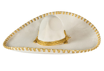Mexican hat or sombrero with clipping path