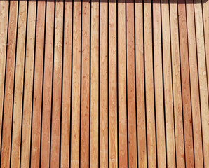 Larch wooden planks facade texture background