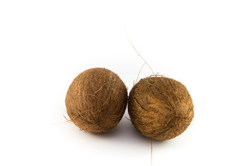 coconuts isolated on the white background