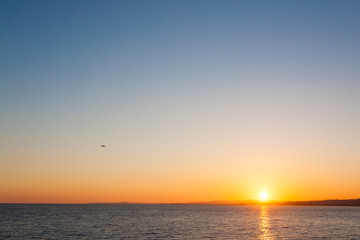 Nice beach day view, France