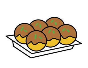 タコヤキ青のり皿(色)