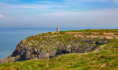 Fototapeta na wymiar Landscape at Cap Frehel in Brittany, France