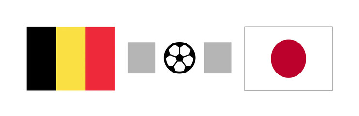 Belgium vs Japan Score Sports Background