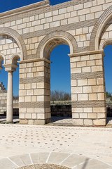 Ruins of The Great Basilica near The capital city of the First  Bulgarian Empire Pliska, Bulgaria