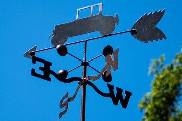 Bronze Rooftop Weather Vane with Model T Icon