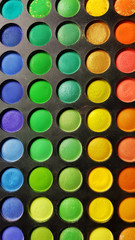 eye shadow palette close up multi colors  