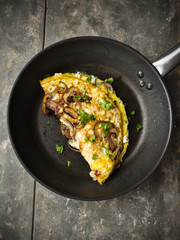 Omelette with mushrooms