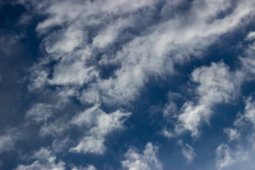 Obraz premium Clouds in the blue sky of Brazil