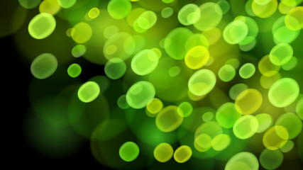 Fototapeta premium Abstract background with bokeh effects in green colors