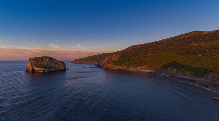 Sunset in San Juan de Gaztelugatxe, Basque Country
