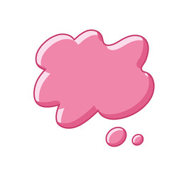 Pink paint or ink splash blot vector isolated.