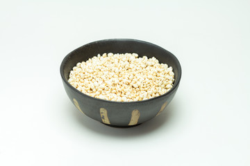 Millet cereal in a bowl