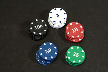 Color casino tokens