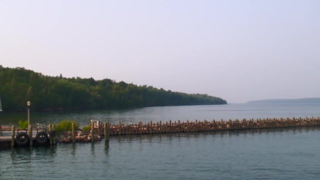 Departing Long Dock in Bayfield, WI
