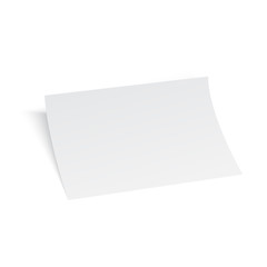 3D Flyer Paper Mock-up Design. Vector illustration