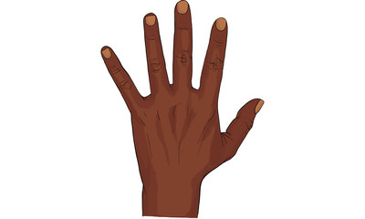 baby hand drawing vector