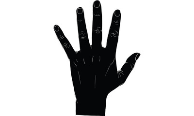 baby hand drawing vector