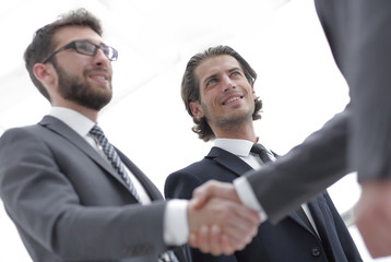 closeup.handshake of business people
