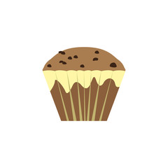 Isolated cupcake icon