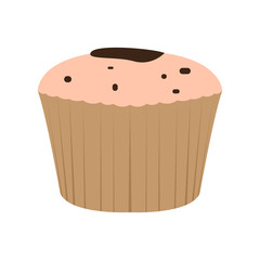 Isolated cupcake icon