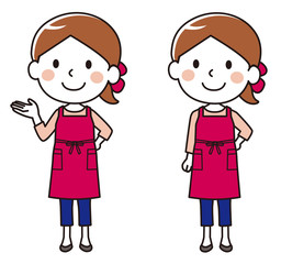 Housewife guiding stance