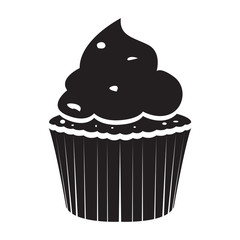Isolated cupcake icon