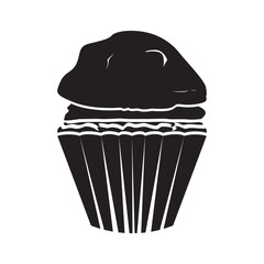 Isolated muffin icon