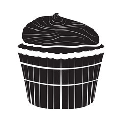 Isolated cupcake icon