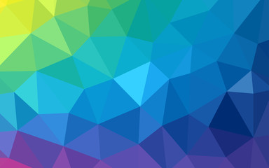 Light Multicolor vector polygon abstract background.