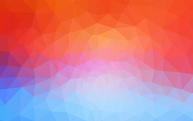 Fototapeta premium Light Blue, Red vector abstract mosaic backdrop.