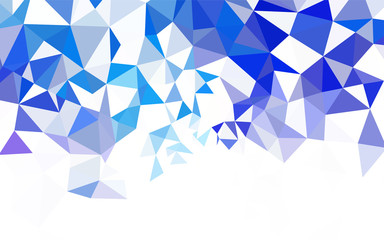 Naklejka na ściany i meble Dark BLUE vector abstract polygonal template.