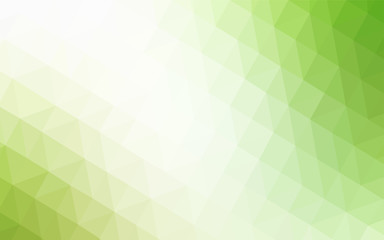 Light Green, Yellow vector polygon abstract backdrop.