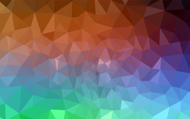 Light Green, Red vector shining triangular layout.
