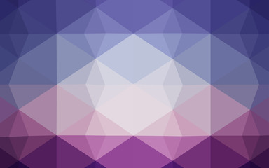 Fototapeta premium Light Pink, Blue vector texture with gradient triangles.