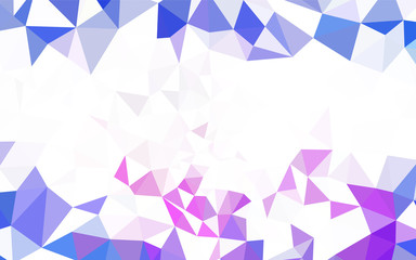 Light BLUE vector abstract mosaic background.