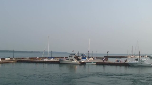 Pan: Departure From Bayfield Harbor, WI
