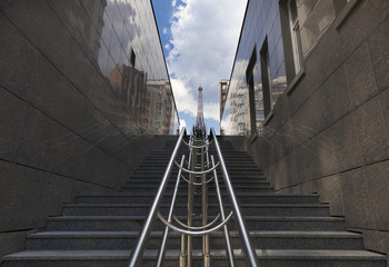 Steps and rails, rhythm in photography