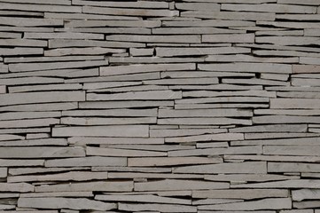 Modern dry stone wall 
