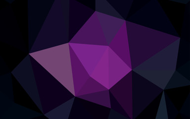 Fototapeta premium Dark Pink vector gradient triangles pattern.