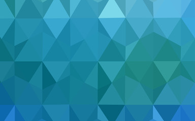 Light BLUE vector triangle mosaic cover.