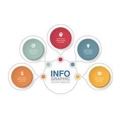 Vector infographic template for diagram, graph, presentation, chart, business concept with 5 options.