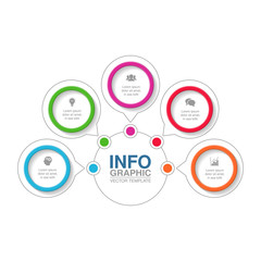 Vector infographic template for diagram, graph, presentation, chart, business concept with 5 options.