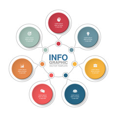 Vector infographic template for diagram, graph, presentation, chart, business concept with 7 options.