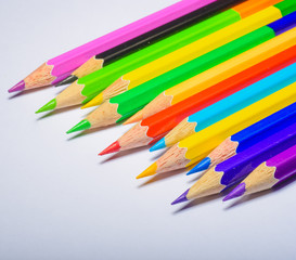 Crayon, color pencil, color background