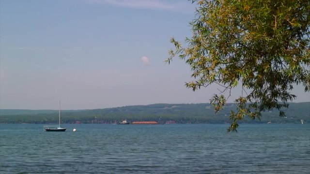 Wide: Boat Action on Lake Superior, WI